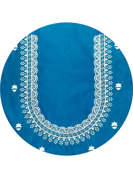 Aqua Light embroidery blouse ideas
