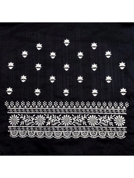 Black Simple embroidery blouse designs