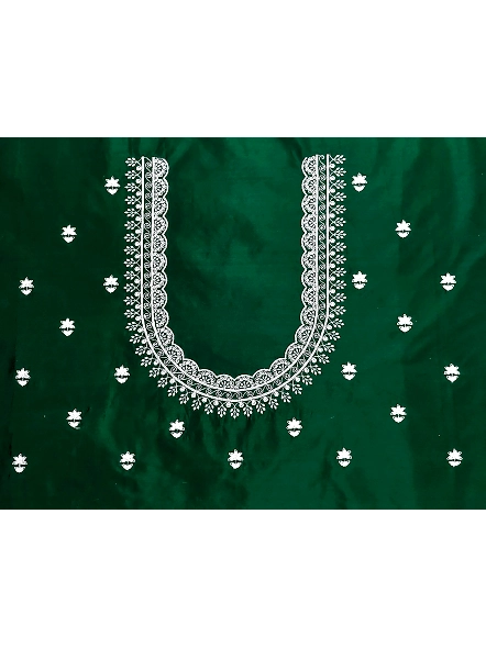 Green Simple Embroidery Designs Blouse