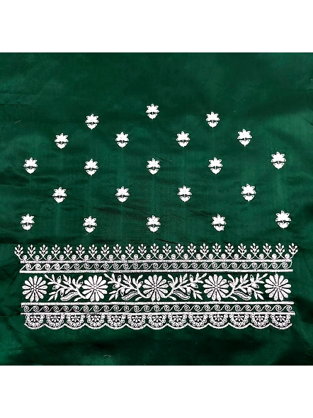 Green Simple embroidery blouse designs