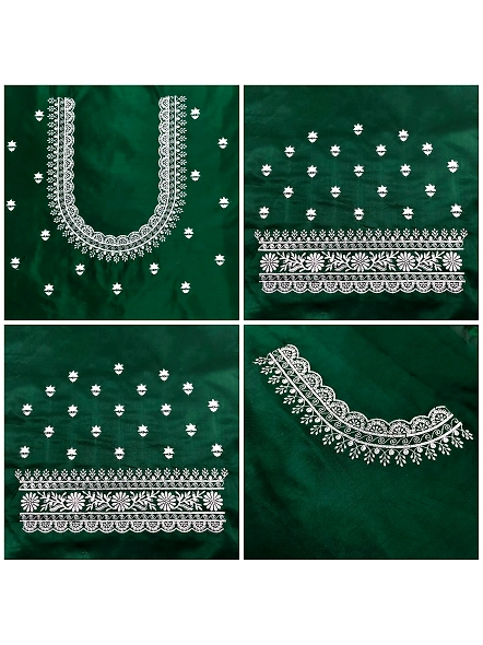 Green Easy embroidery designs for blouses
