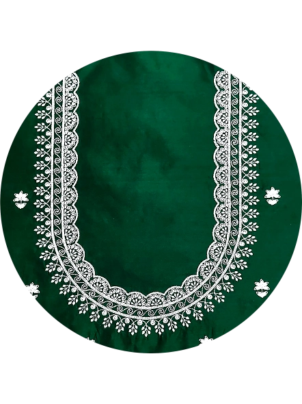Green Light embroidery blouse ideas