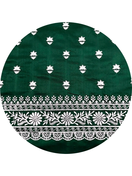 Green Small embroidery motifs for blouses