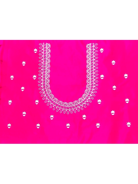 Pink Simple Embroidery Designs Blouse