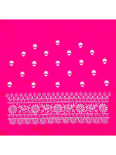 Pink Simple embroidery blouse designs
