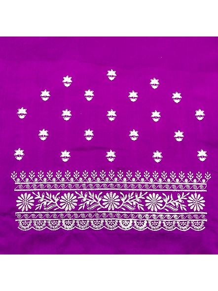 Purple Simple embroidery blouse designs