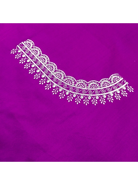 Purple Minimalist embroidered blouse patterns