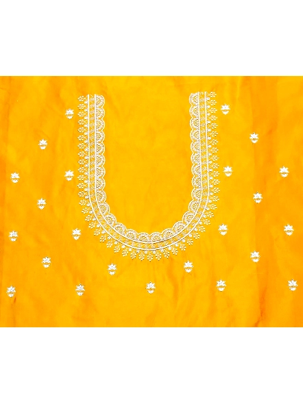 Yellow Simple Embroidery Designs Blouse