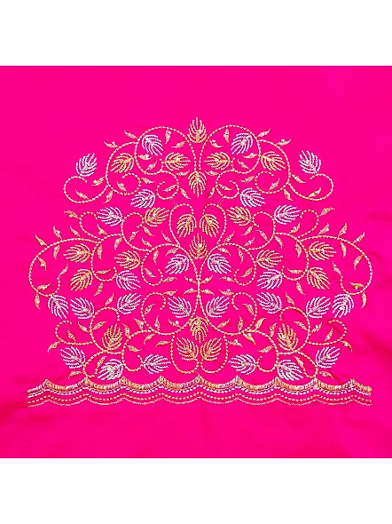 Premium Embroidery Blouse Material-Pink-1
