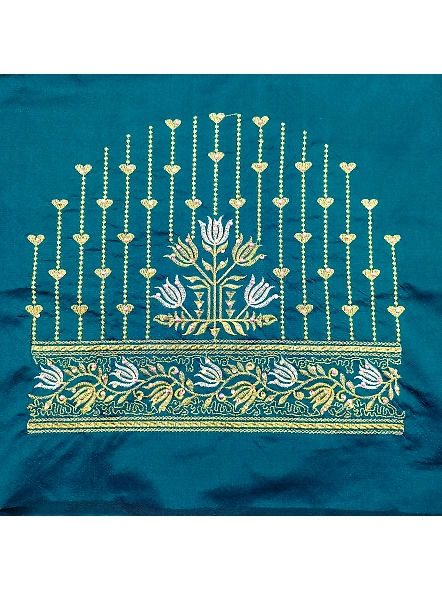 Exquisite Embroidered Blouses-Aqua
