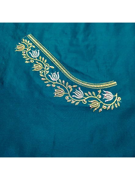 Exquisite Embroidered Blouses-Aqua-2