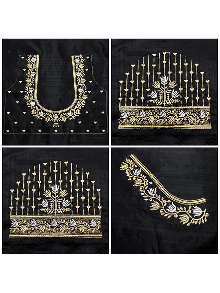 Exquisite Embroidered Blouses-Black-3