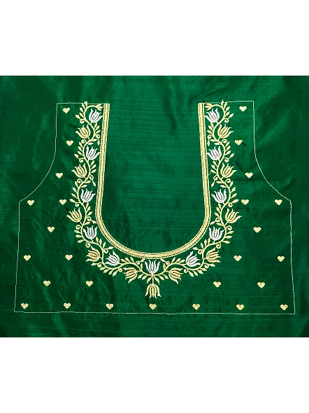 Exquisite Embroidered Blouses-Lotus_Green