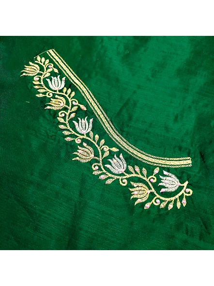 Exquisite Embroidered Blouses-Green-2