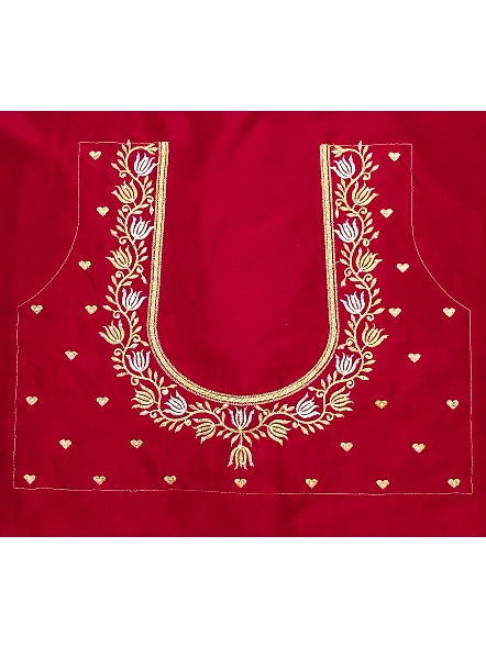Exquisite Embroidered Blouses-Lotus_Maroon
