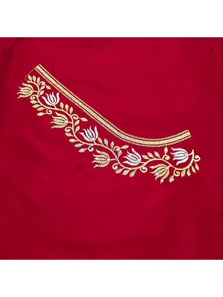 Exquisite Embroidered Blouses-Maroon-2