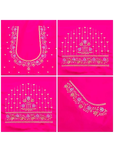 Exquisite Embroidered Blouses-Pink-3
