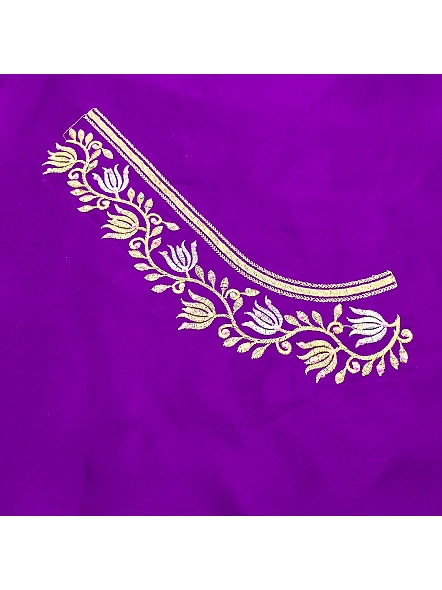 Exquisite Embroidered Blouses-Purple-2