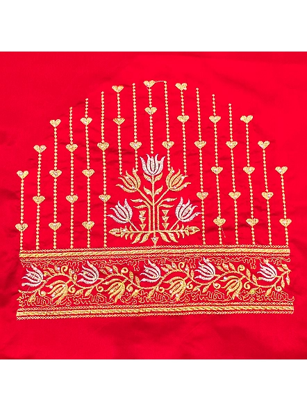 Exquisite Embroidered Blouses-Red-1