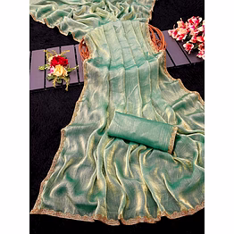 shiv fendi saree in green