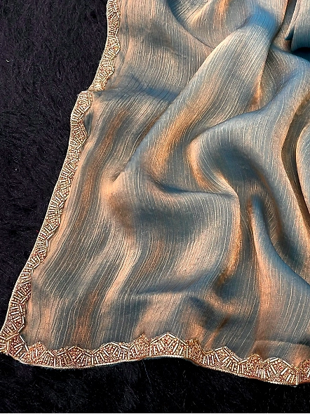 Gray Party Wear Saree
