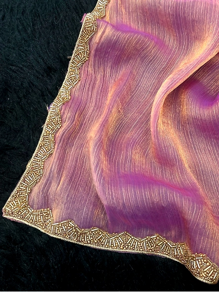 Purple Party Wear Saree