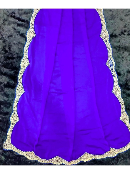 Stunning blue silk saree with intricate embroidery, perfect for festive events and weddings, embodyi