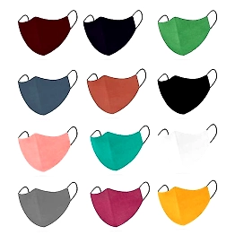 Shiva Tex Pure Cotton Face Mask Without Valve 12 Pack