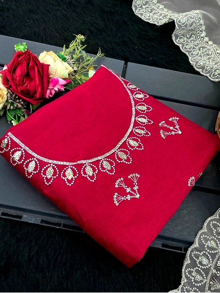 Gold Tissue Organza Saree for Special Occasions-Gold-2