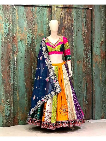 multi color lehenga