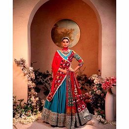 shiv navratri special designer printed lehenga choli