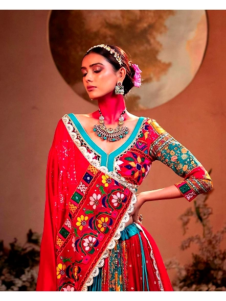 Muslin cotton lehenga