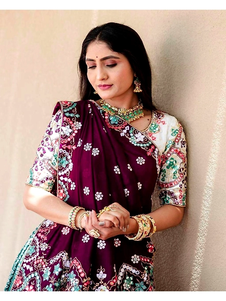 Multi color lehenga choli