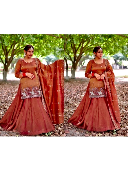 embroidery lehenga