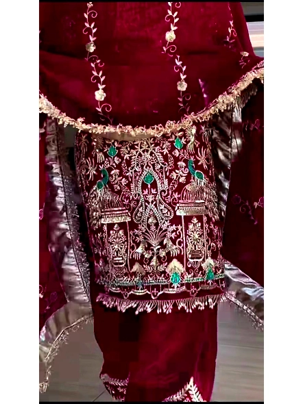crepe embroidery top