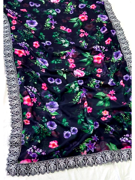 floral saree for women