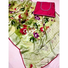 binal tex brasso silk saree with intricate embroidery