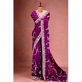 binal tex purple jimmy choo saree