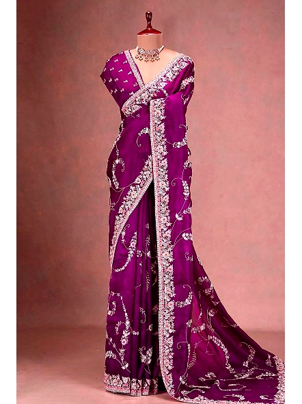 purple saree