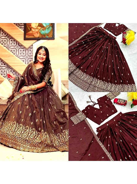 heavy embroidery lehenga choli