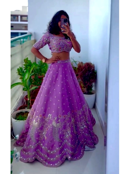 embroidery work lehenga