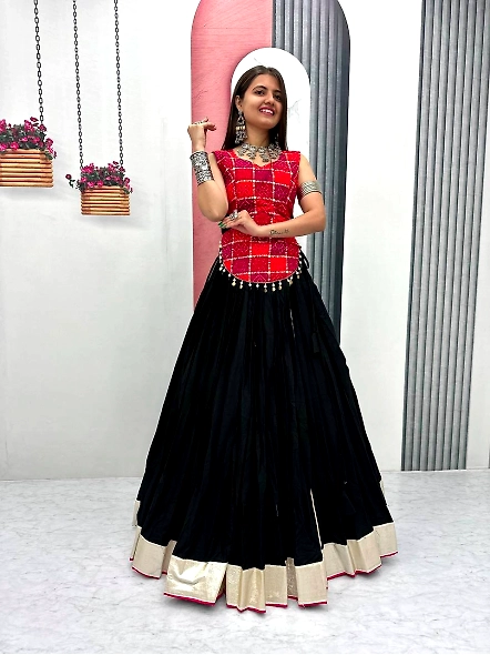 black color lehenga choli