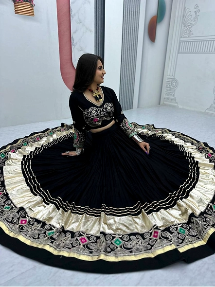 black color navratri chaniya choli