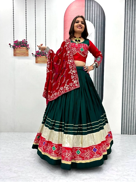 red chaniya choli for navratri online