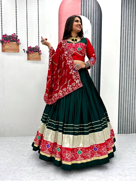 Red navratri chaniya choli