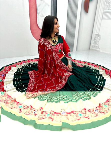 navratri chaniya choli red colour