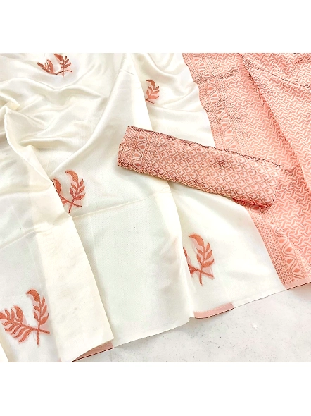 Soft silk saree with zari work