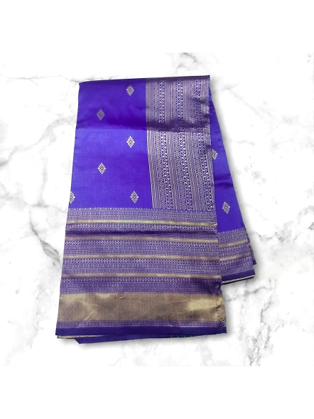 Blue Indian festive wear saree