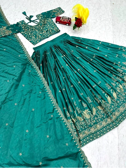 Cyan Designer Lehenga Choli