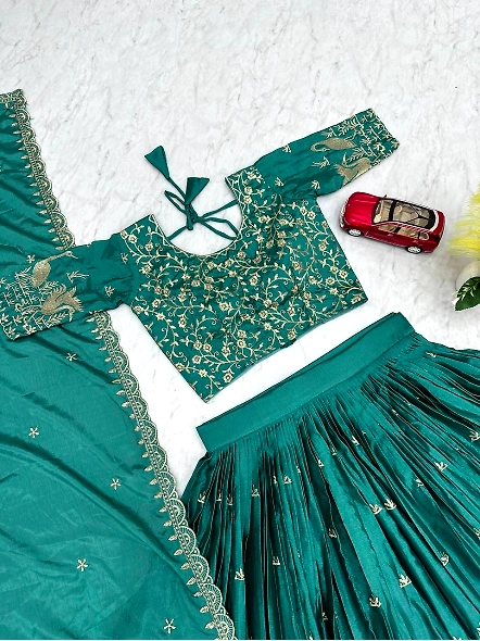 Cyan Festive Lehenga for Women